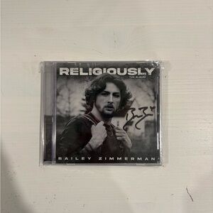 Signed Bailey Zimmerman - Religiously (CD) - Black & White Cover